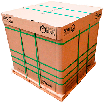Bin de 1.000 kg (IBC) de azeite de oliva paletizado
